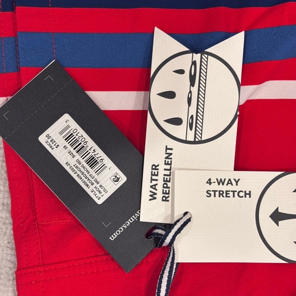 Vineyard Vines Bold Red Swim Trunks - Picture 4 of 5